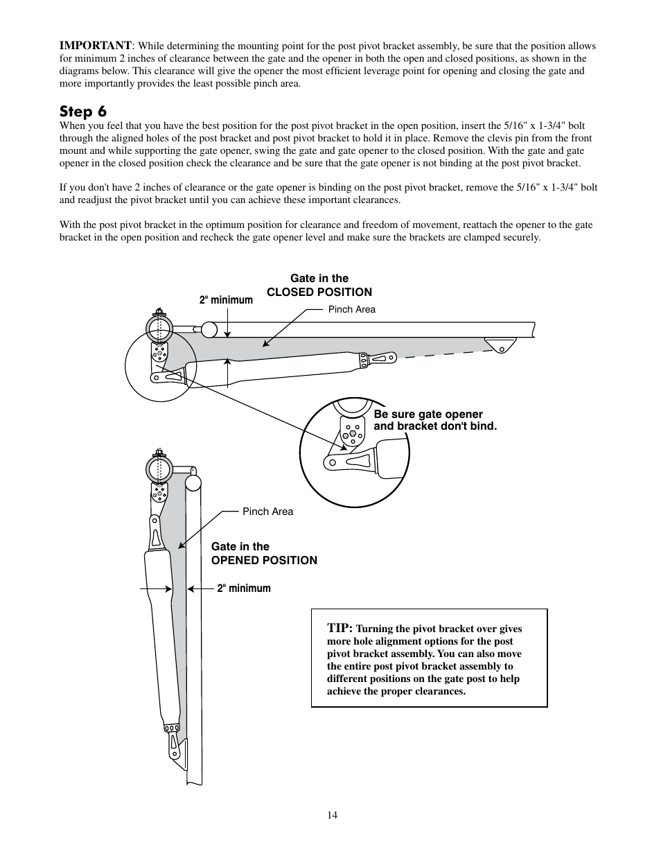 Step 6 | Mighty Mule FM502 Dual Swing - Blue Board User Manual | Page 18 / 44