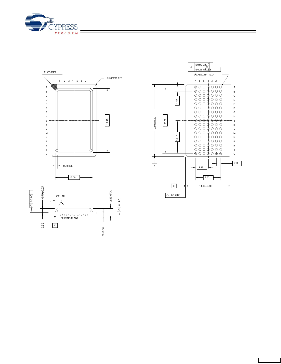 Package diagrams, Continued) | Cypress CY7C1361C User Manual | Page 29 / 31