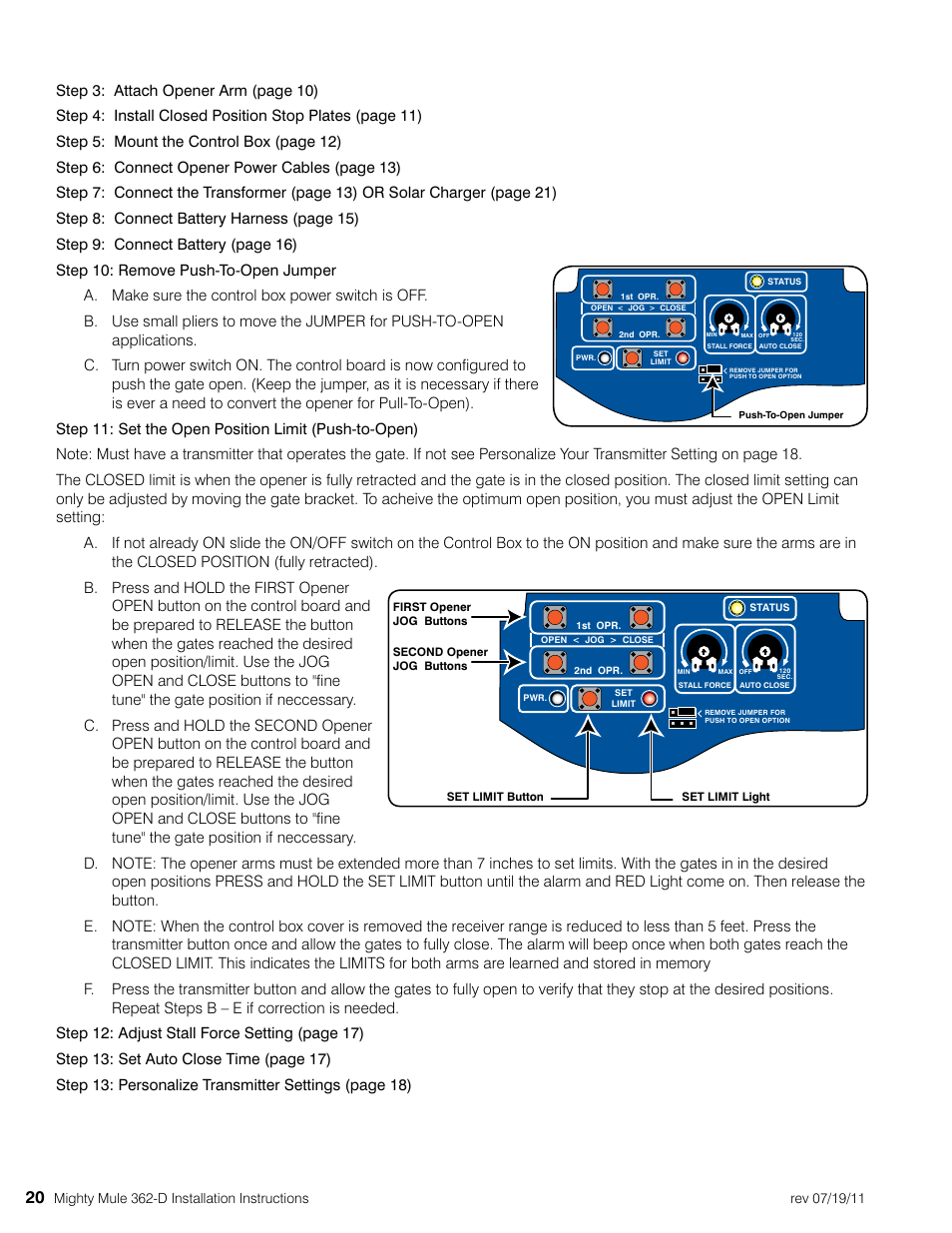 Mighty Mule MM362-D User Manual | Page 30 / 36