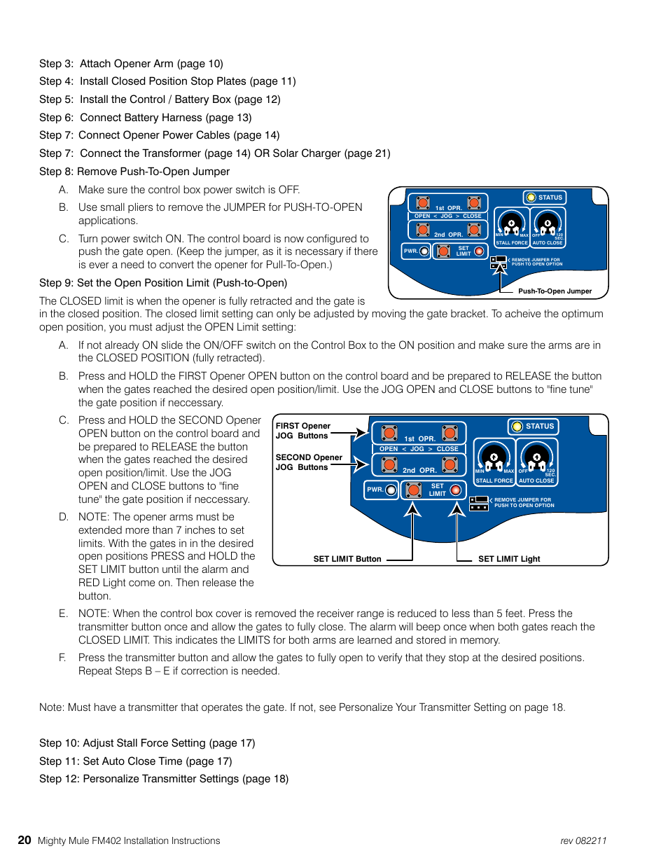Mighty Mule MM402 User Manual | Page 30 / 36