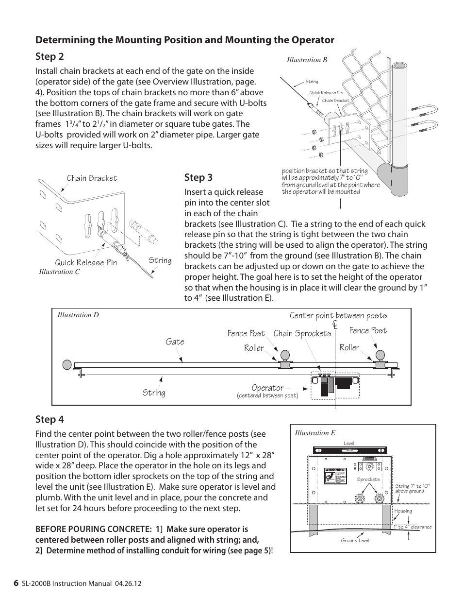 Step 4, Step 3 | Mighty Mule MM-SL2000B User Manual | Page 18 / 40