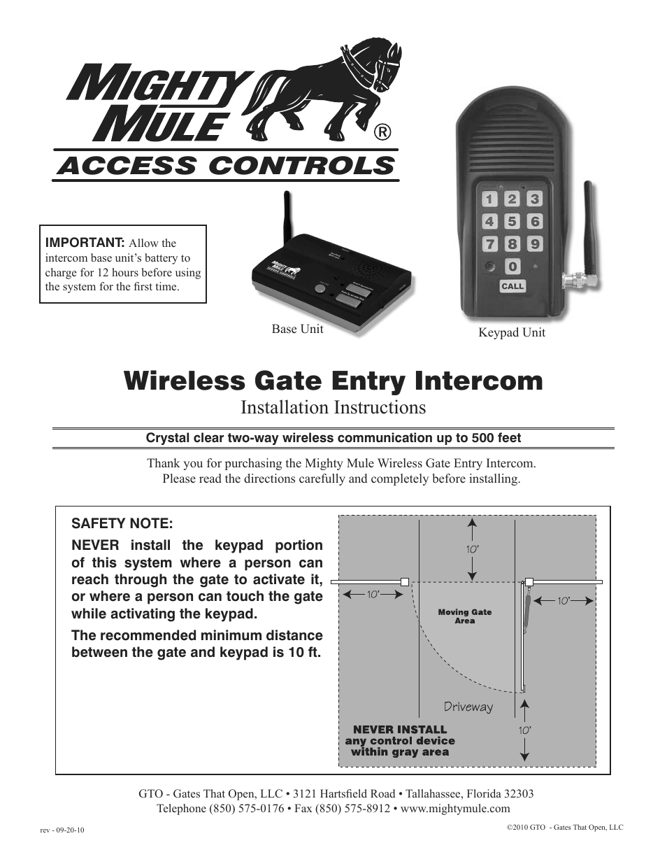 Mighty Mule FM136 User Manual | 8 pages