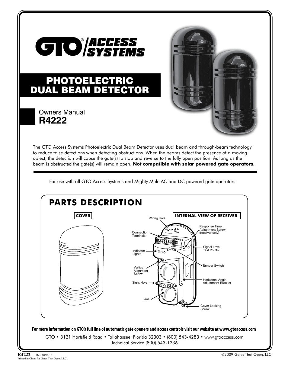 Mighty Mule R4222 User Manual | 10 pages