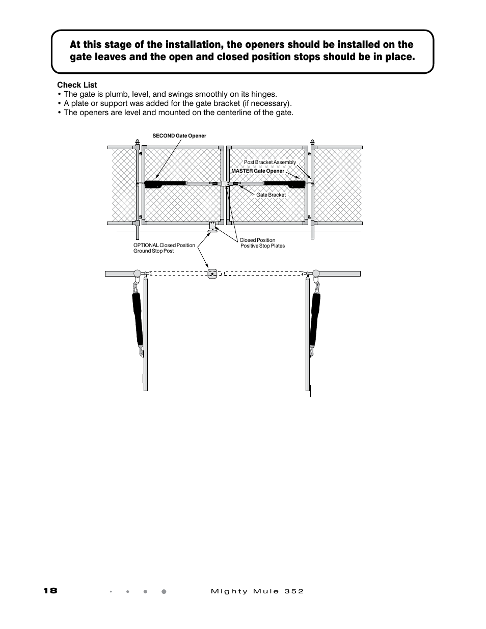 Mighty Mule FM352 User Manual | Page 22 / 48