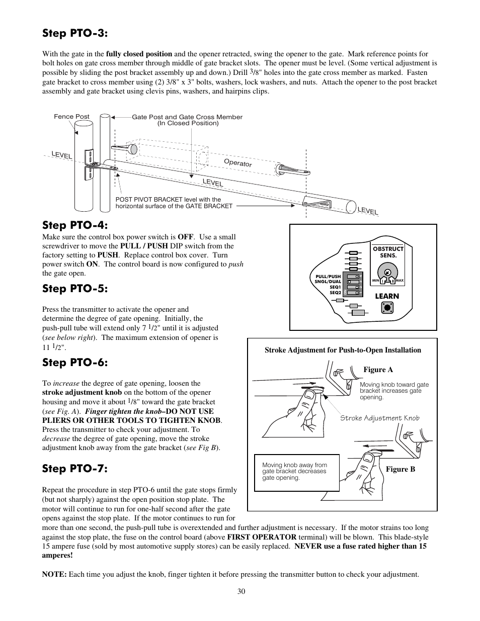 Step pto-3, Step pto-7, Step pto-6 | Step pto-4, Step pto-5 | Mighty Mule FM700 User Manual | Page 34 / 42