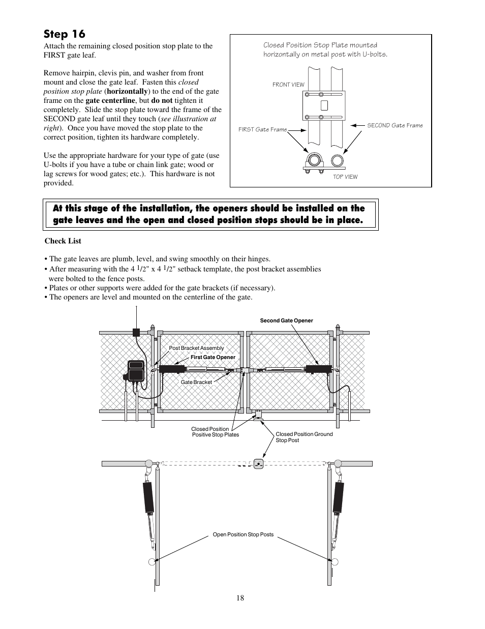 Step 16 | Mighty Mule FM702 User Manual | Page 22 / 44