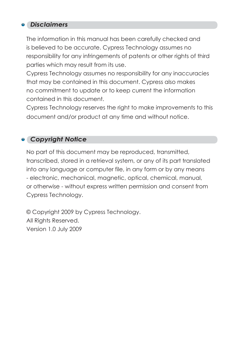Cypress CDL-160ETH User Manual | Page 2 / 28