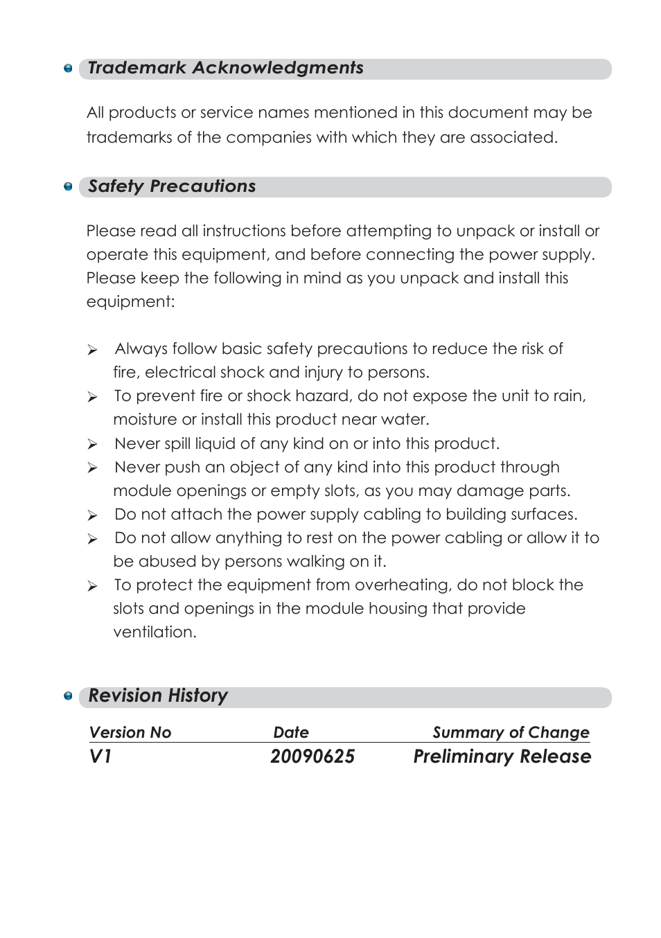 Cypress CDL-160ETH User Manual | Page 3 / 28