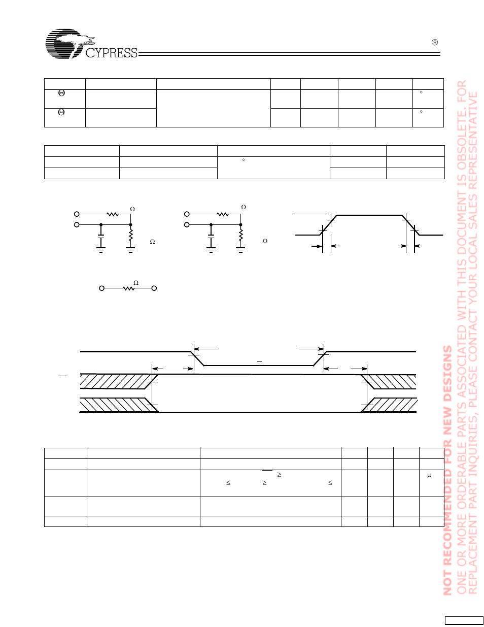 Thermal resistance, Capacitance, Ac test loads and waveforms | Cypress CY62128B User Manual | Page 4 / 11