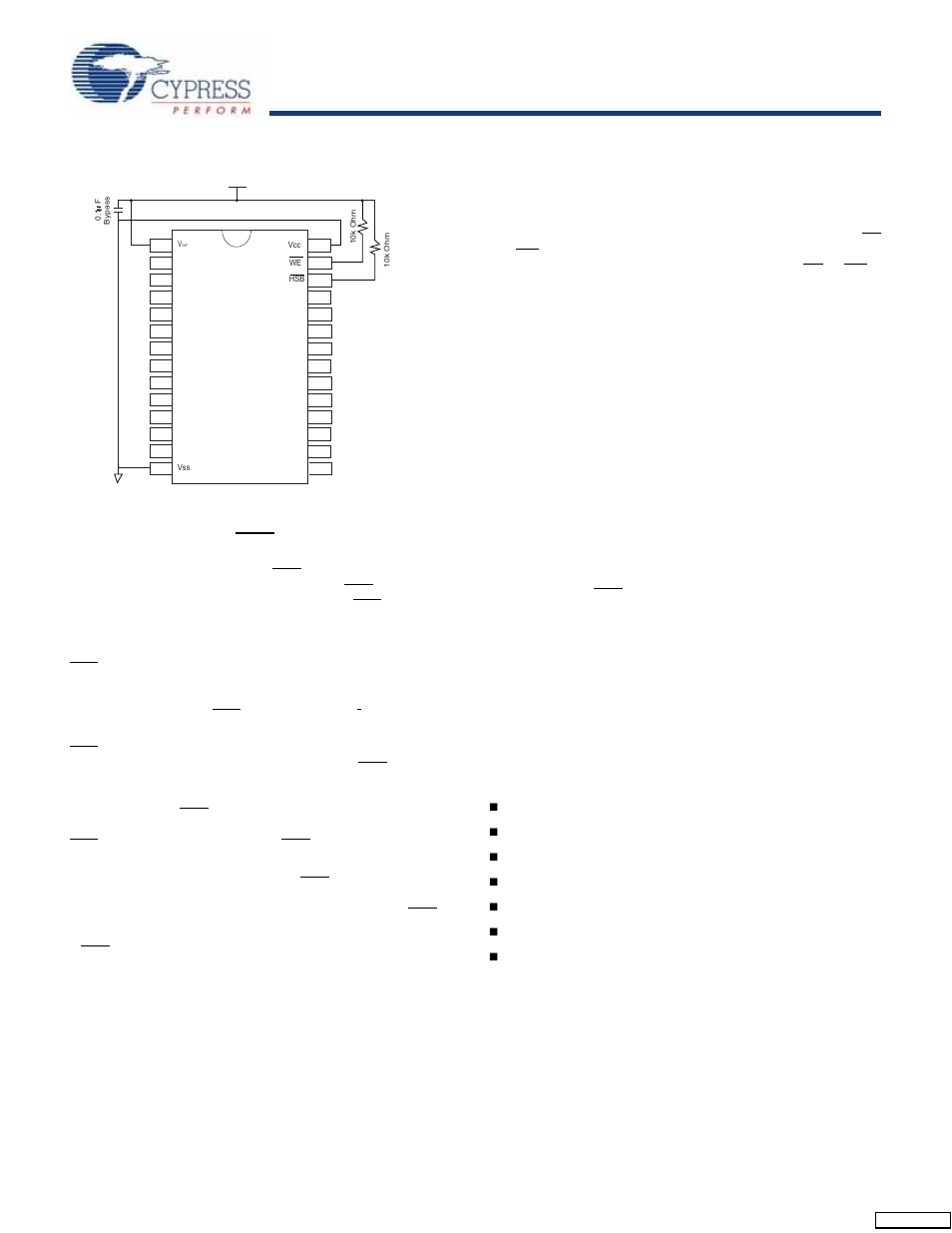 Hardware store (hsb) operation, Hardware recall (power up), Data protection | Noise considerations, Hardware protect, Low average active power, Stk22c48 | Cypress STK22C48 User Manual | Page 4 / 14