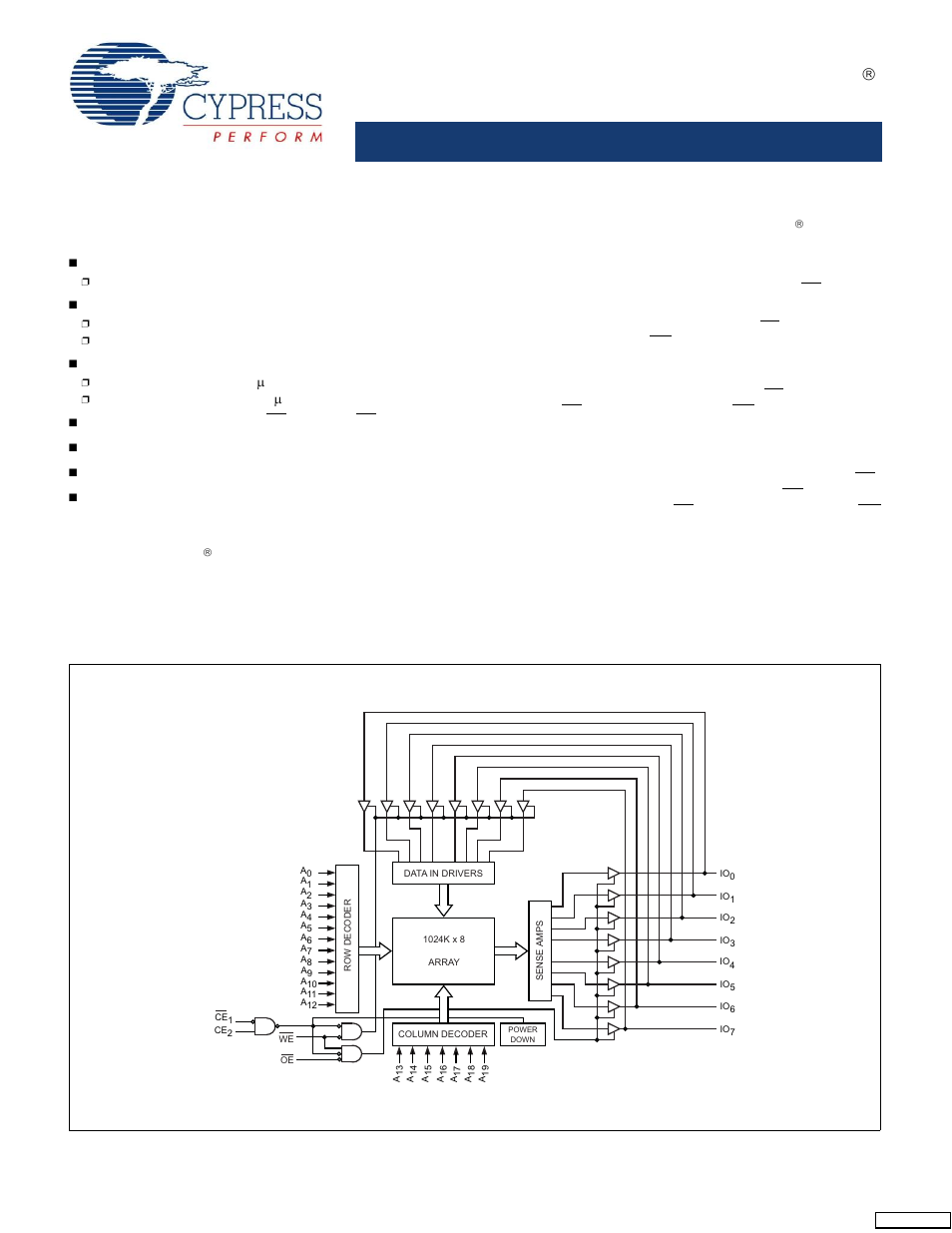 Cypress CY62158E User Manual | 10 pages