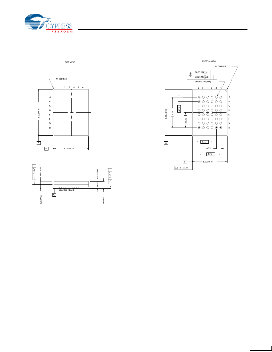 Package diagrams | Cypress CY62137EV30 User Manual | Page 10 / 12