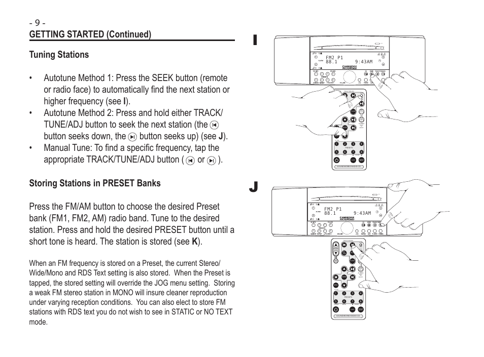 Cd in | Acreative SoundWorks Radio 745 User Manual | Page 12 / 40