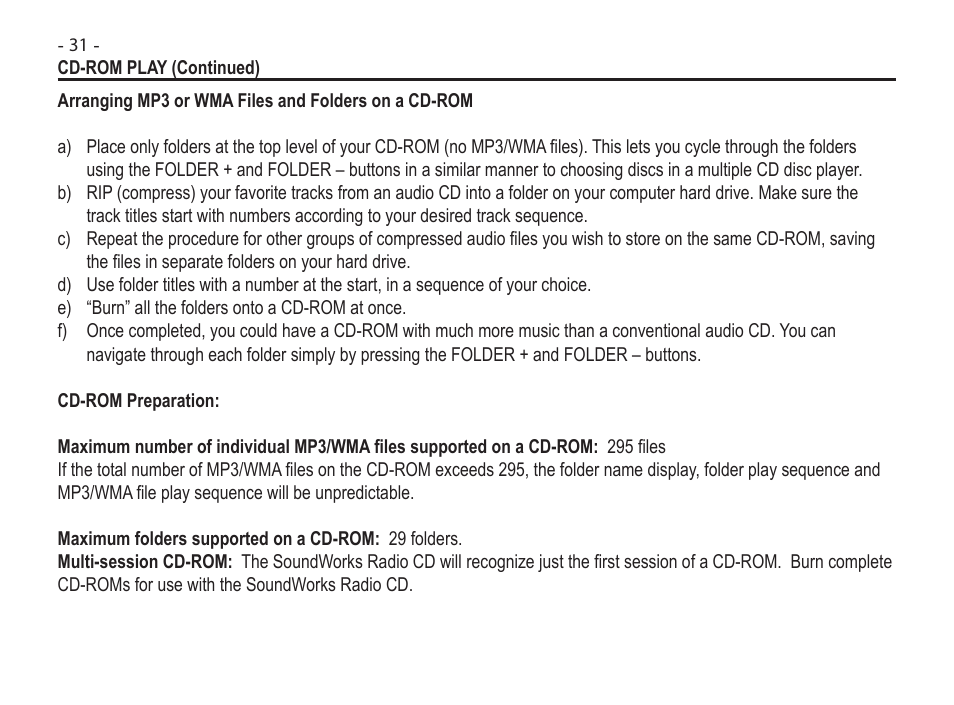 Acreative SoundWorks Radio 745 User Manual | Page 34 / 40