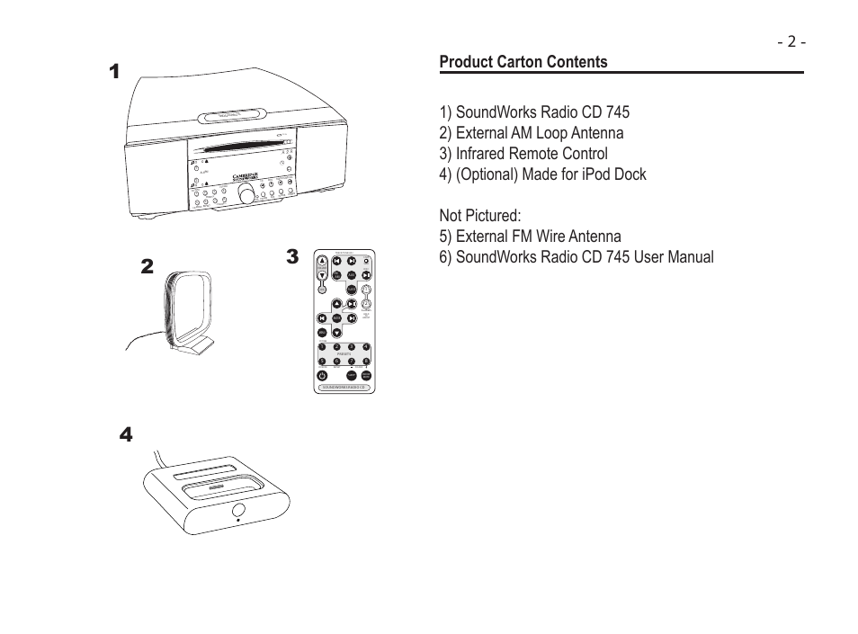 Acreative SoundWorks Radio 745 User Manual | Page 5 / 40