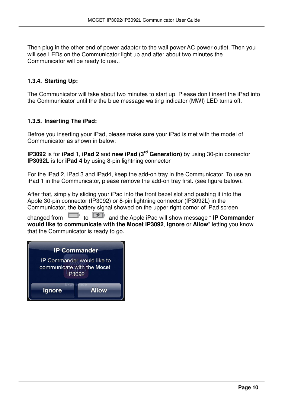 MOCET IP3092 User Manual | Page 10 / 68