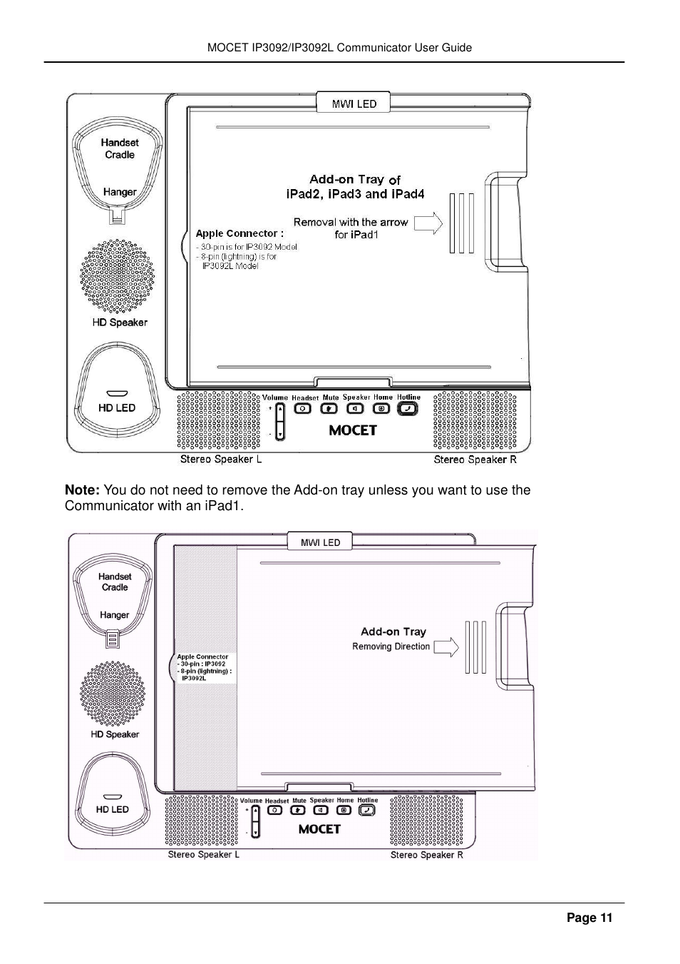 MOCET IP3092 User Manual | Page 11 / 68
