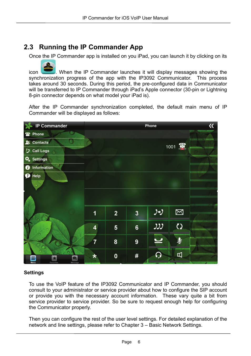 3 running the ip commander app | MOCET IP Commander User Manual | Page 6 / 53