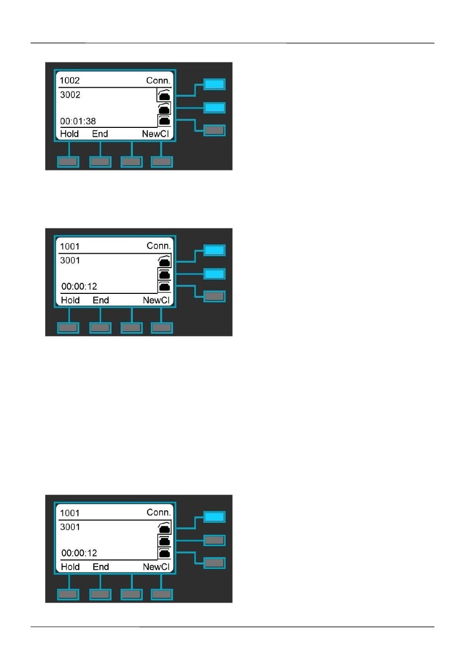 Using multiple calls | MOCET IP3021A User Manual | Page 55 / 68