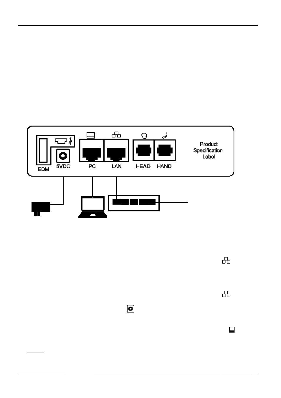 Connect the handset and power adapter to the phone, Connect the ethernet cables | MOCET IP3062 User Manual | Page 12 / 59