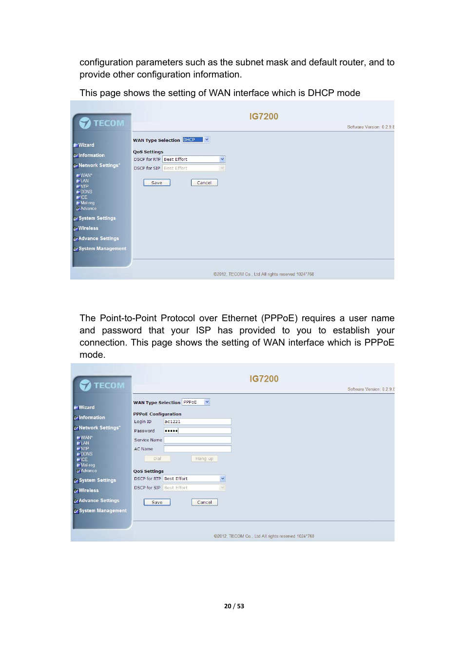 MOCET IG7200 User Manual | Page 20 / 53