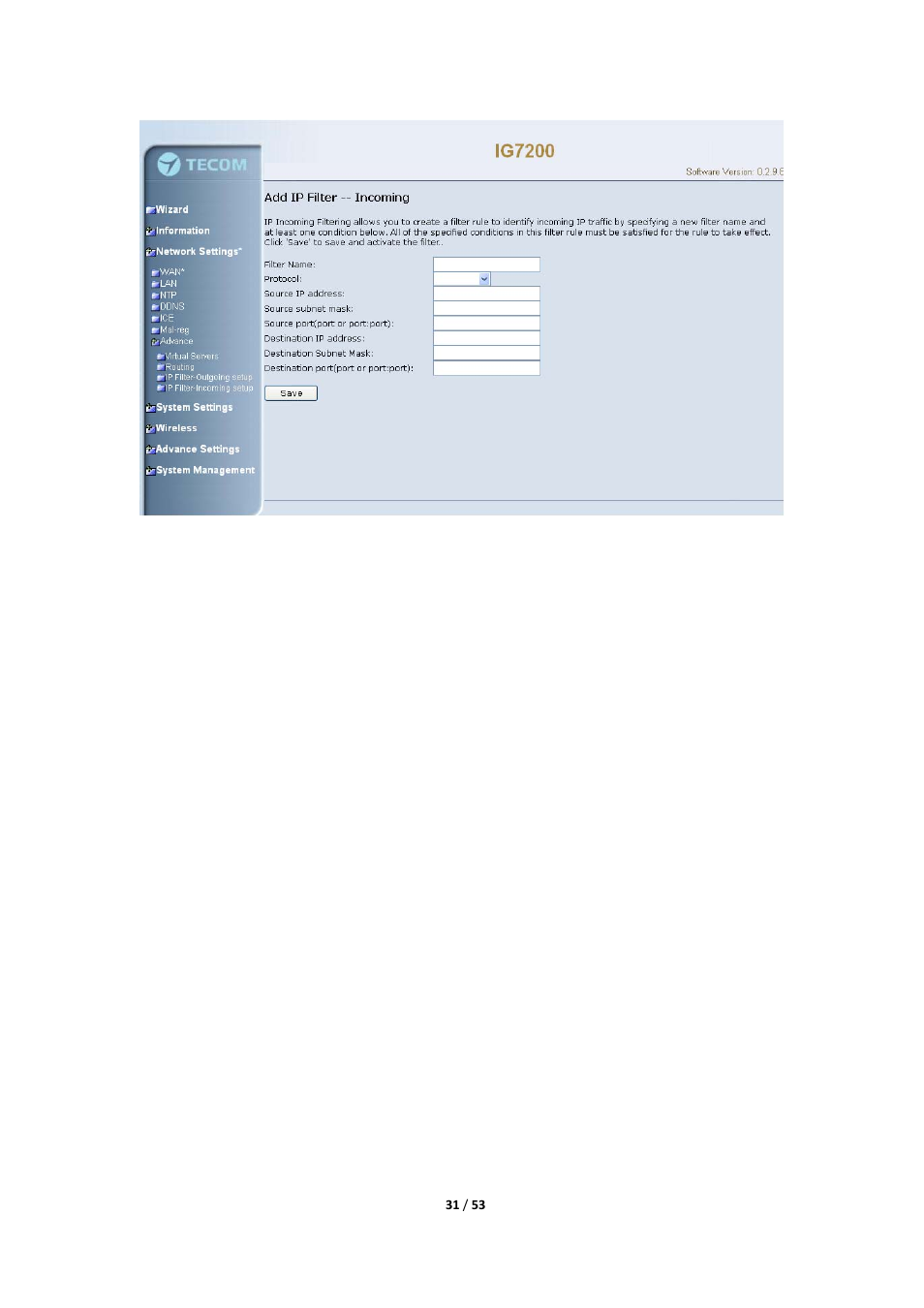 MOCET IG7200 User Manual | Page 31 / 53