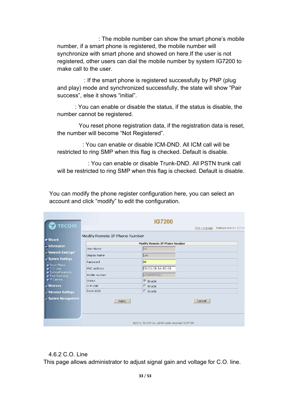 MOCET IG7200 User Manual | Page 33 / 53