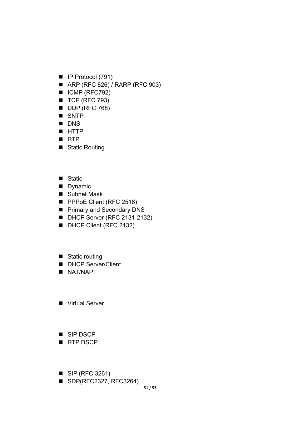 Appendix 1: product summary | MOCET IG7200 User Manual | Page 51 / 53
