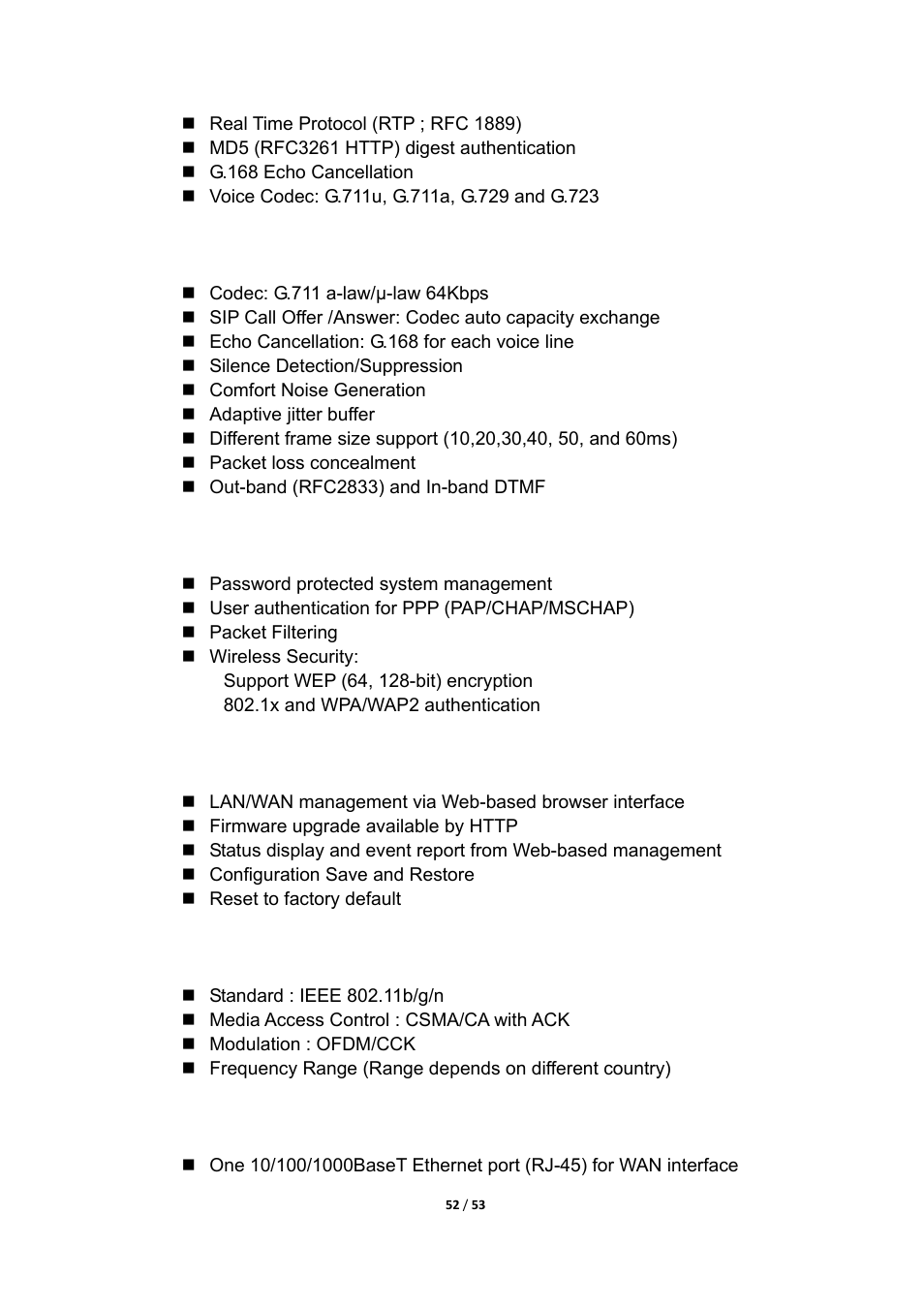 MOCET IG7200 User Manual | Page 52 / 53