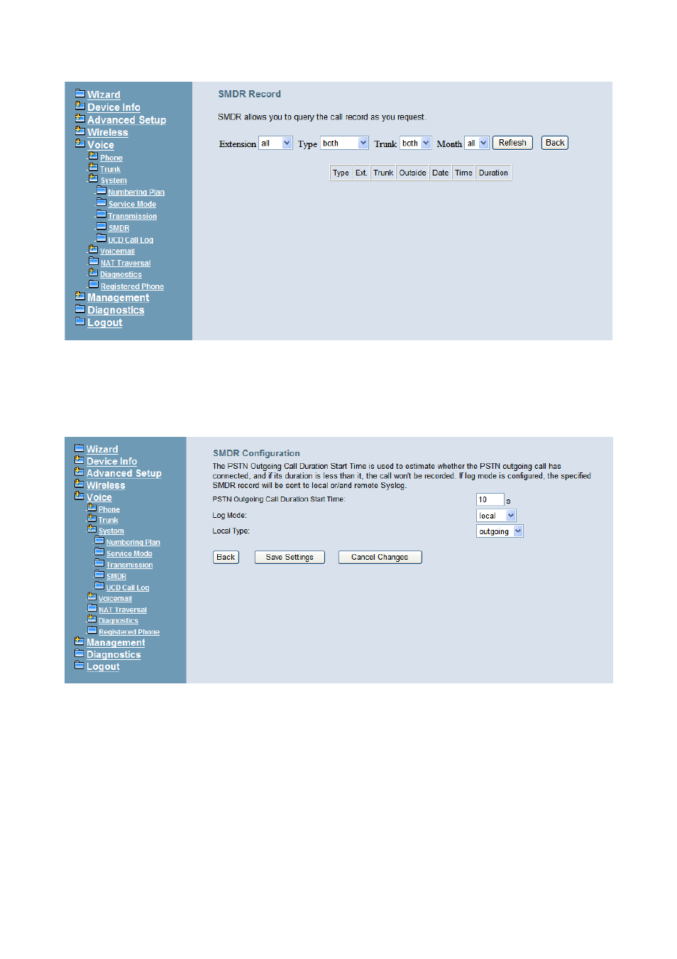 5 ucd call log | MOCET IG7600 User Manual | Page 100 / 133