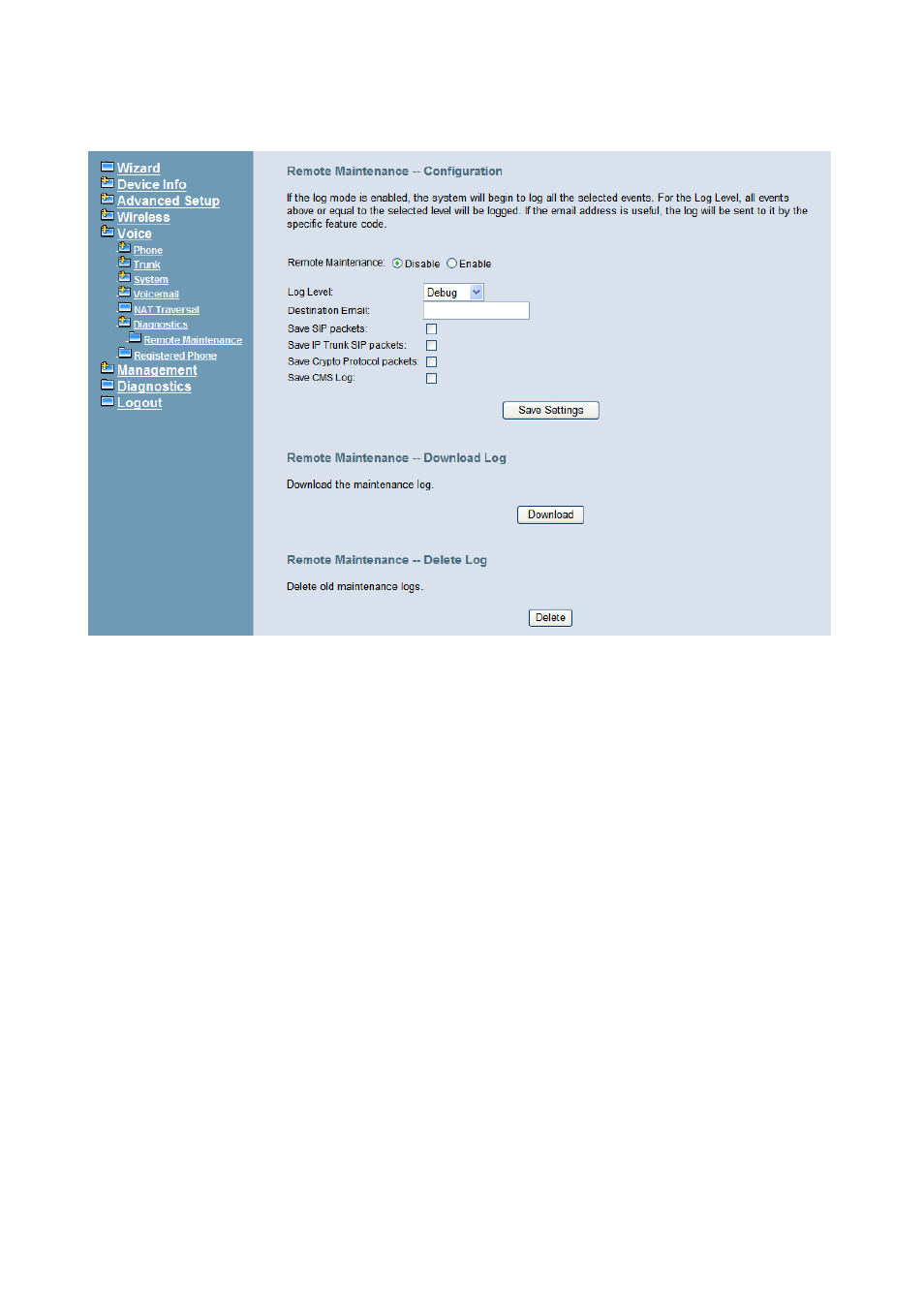 1 remote maintenance, 7 registered phone | MOCET IG7600 User Manual | Page 112 / 133