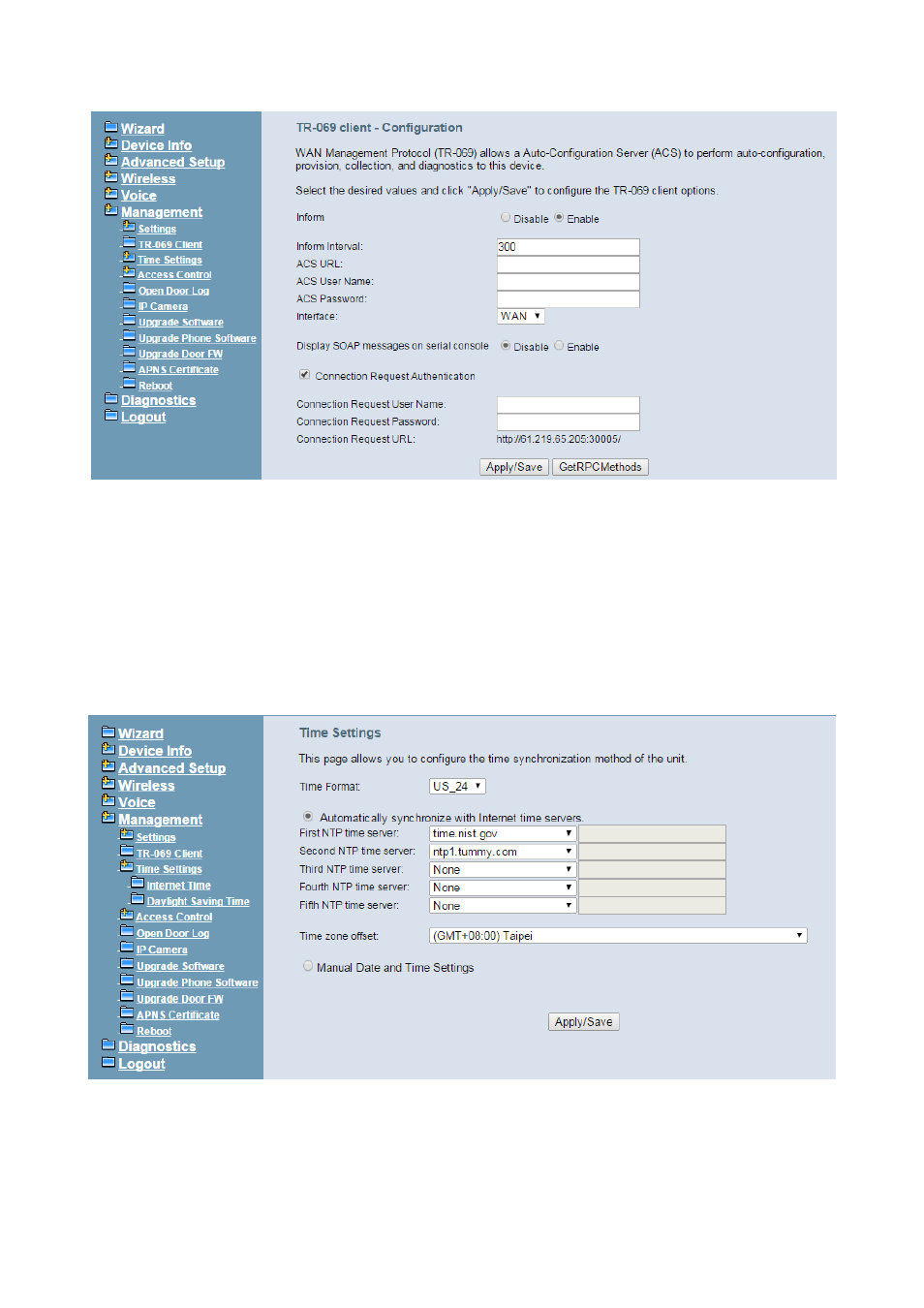 3 time setting, 1 internet time | MOCET IG7600 User Manual | Page 116 / 133