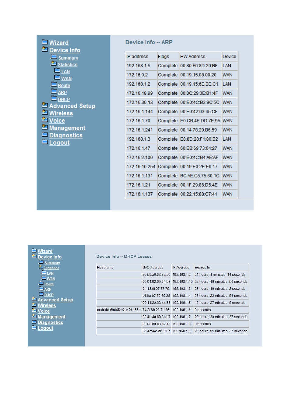 5 dhcp | MOCET IG7600 User Manual | Page 50 / 133