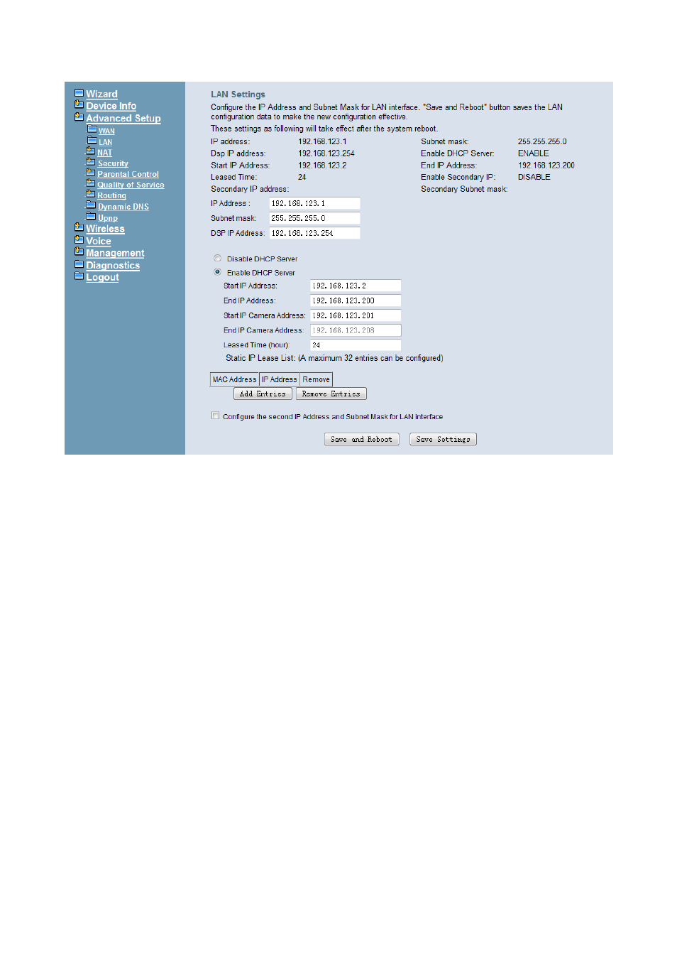 4 nat, 1 virtual servers | MOCET IG7600 User Manual | Page 54 / 133