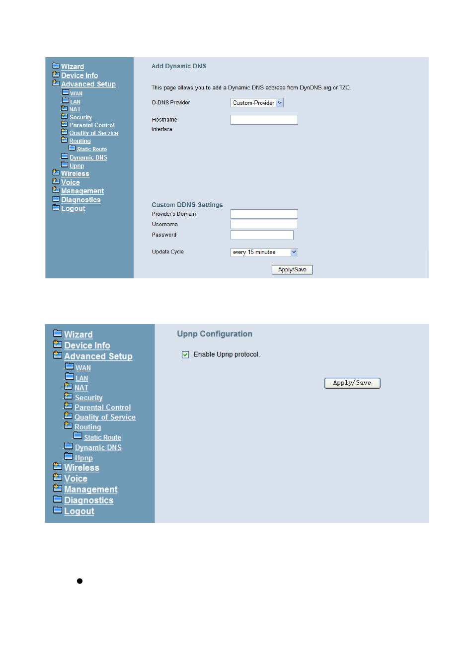 10 upnp, 5 wireless | MOCET IG7600 User Manual | Page 65 / 133