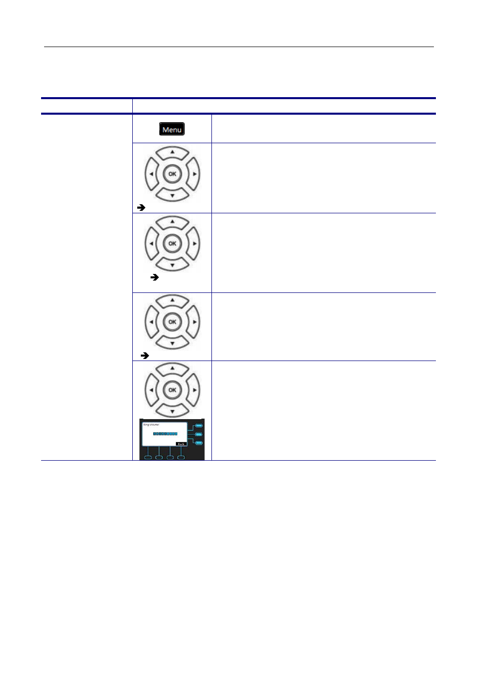 Volume setting, Ring volume | MOCET M22 User Manual | Page 49 / 99