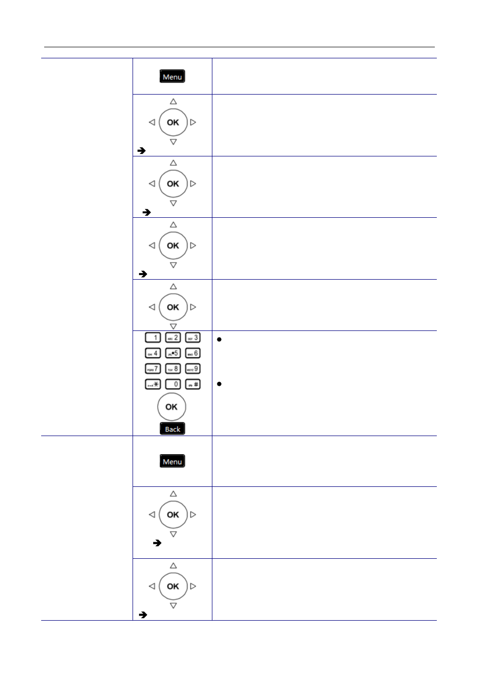 Call blocking (add, edit, or delete a number), Sip server | MOCET M62 User Manual | Page 45 / 100