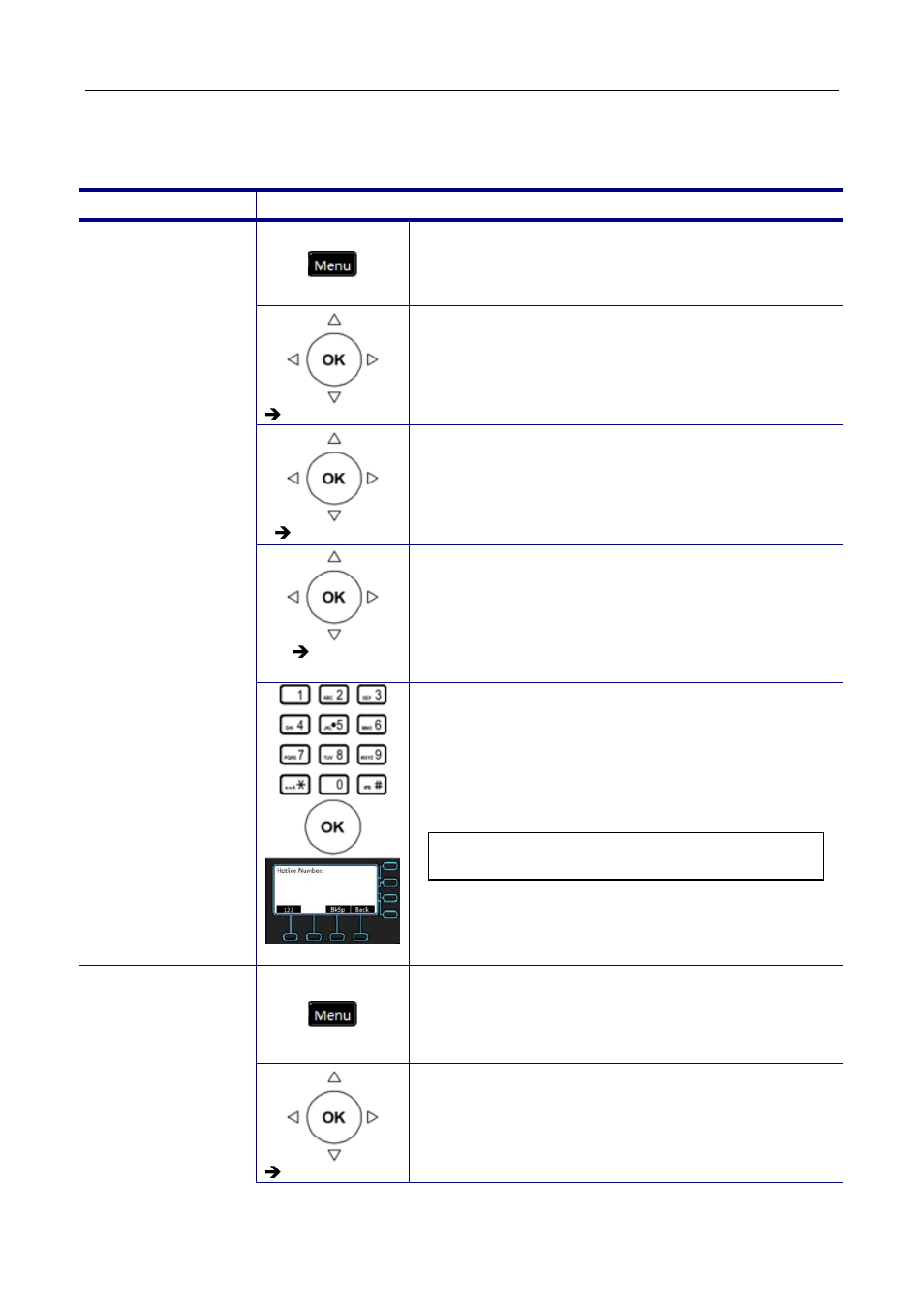 Hotline setting, Hotline number, Hotline timeout | MOCET M62 User Manual | Page 61 / 100