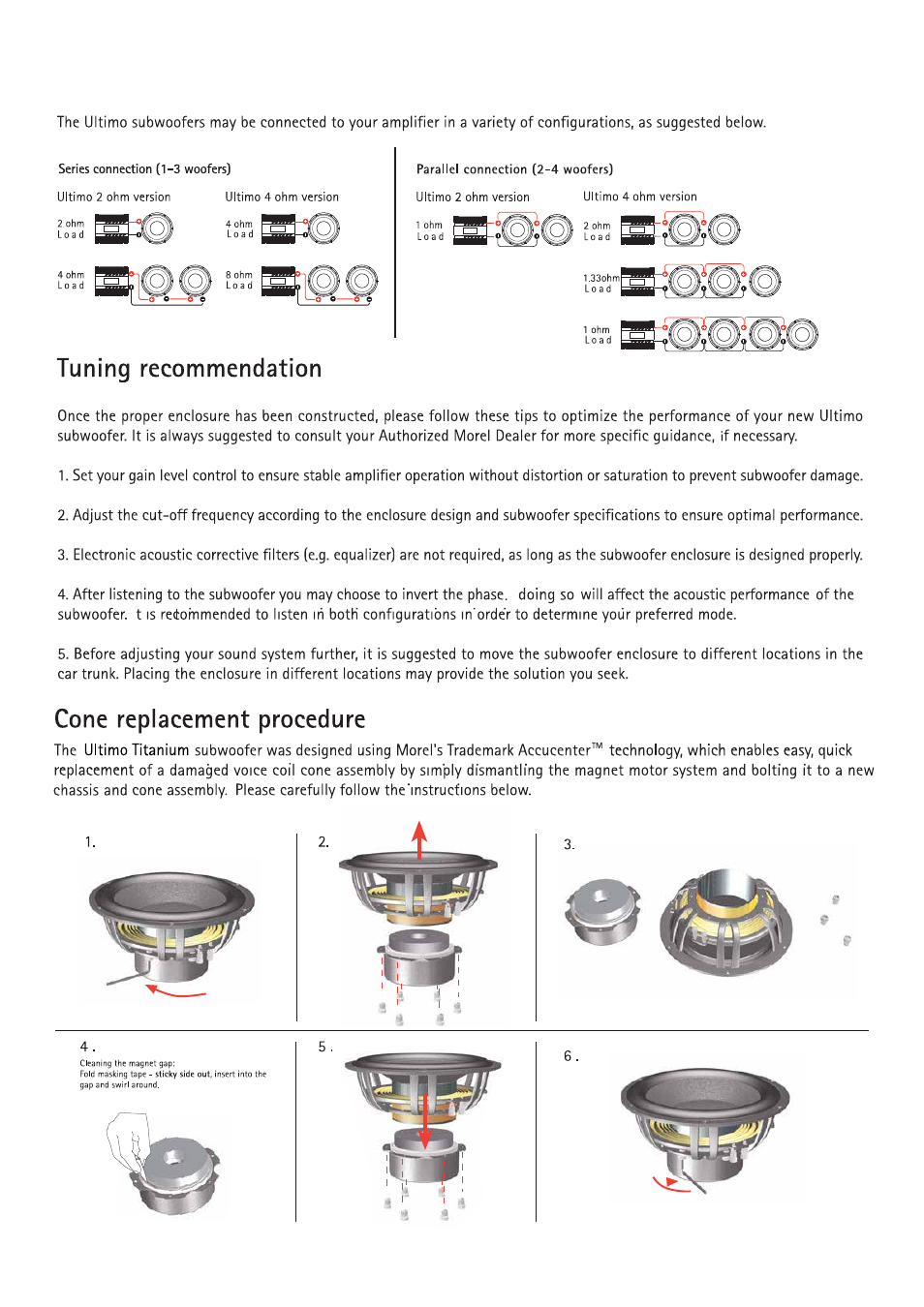 Morel ULTIMO TITANIUM Subwoofer User Manual | Page 6 / 8