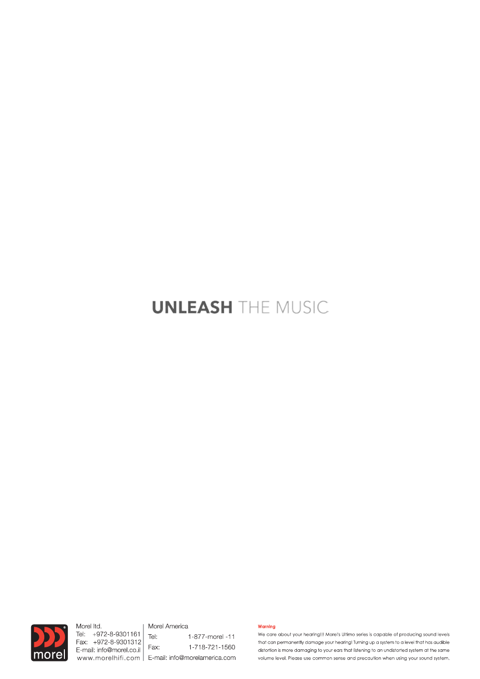 Morel ULTIMO TITANIUM Subwoofer User Manual | Page 8 / 8