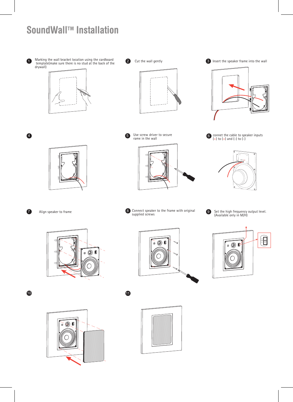 Soundwall, Installation | Morel SoundWal X Series User Manual | Page 3 / 4