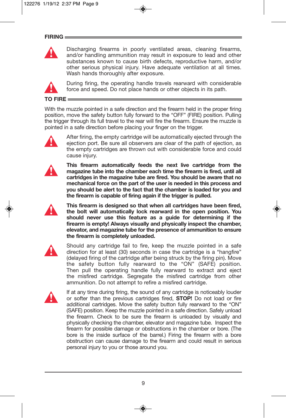 Mossberg 935 Magnu User Manual | Page 11 / 32