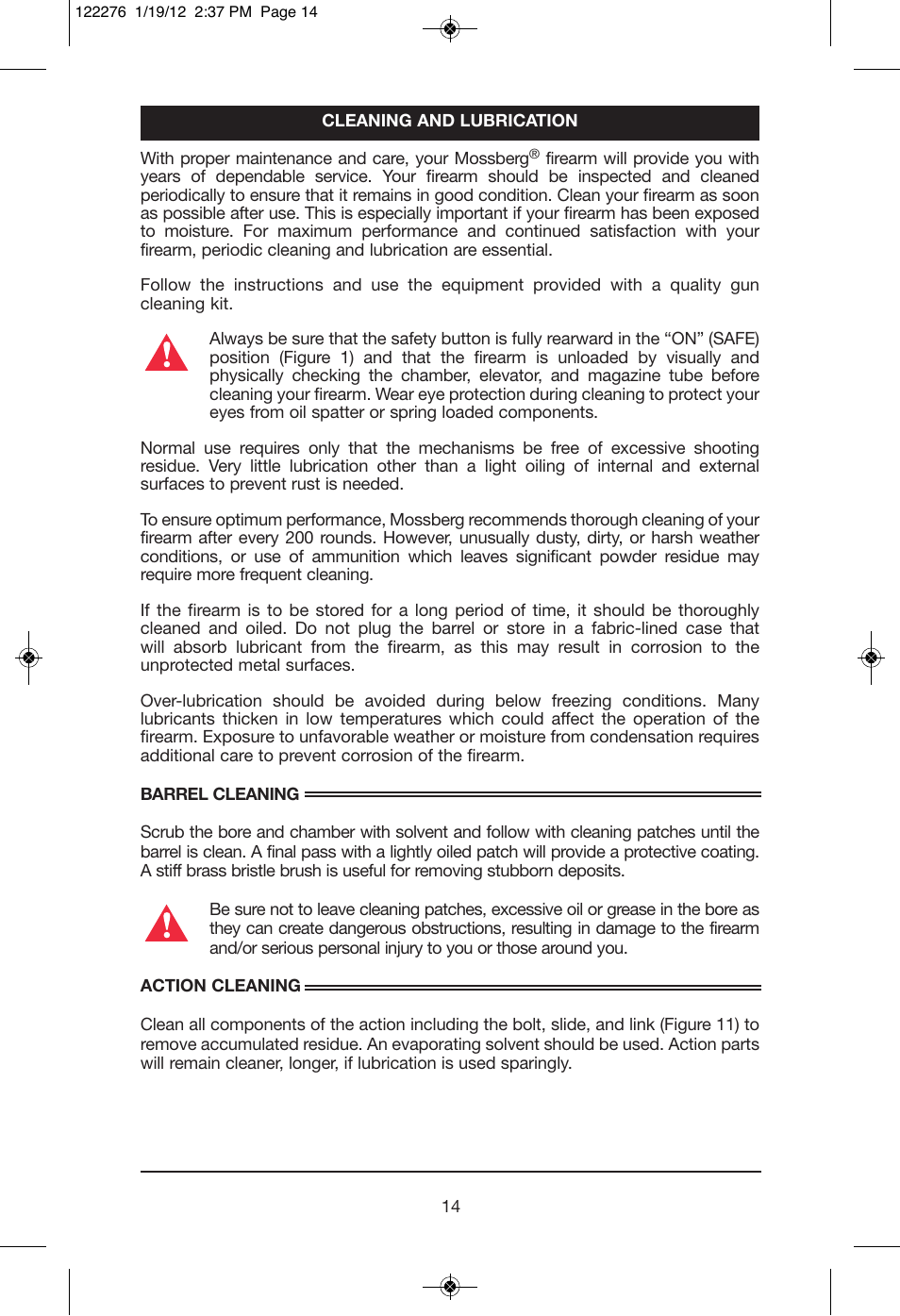 Mossberg 935 Magnu User Manual | Page 16 / 32