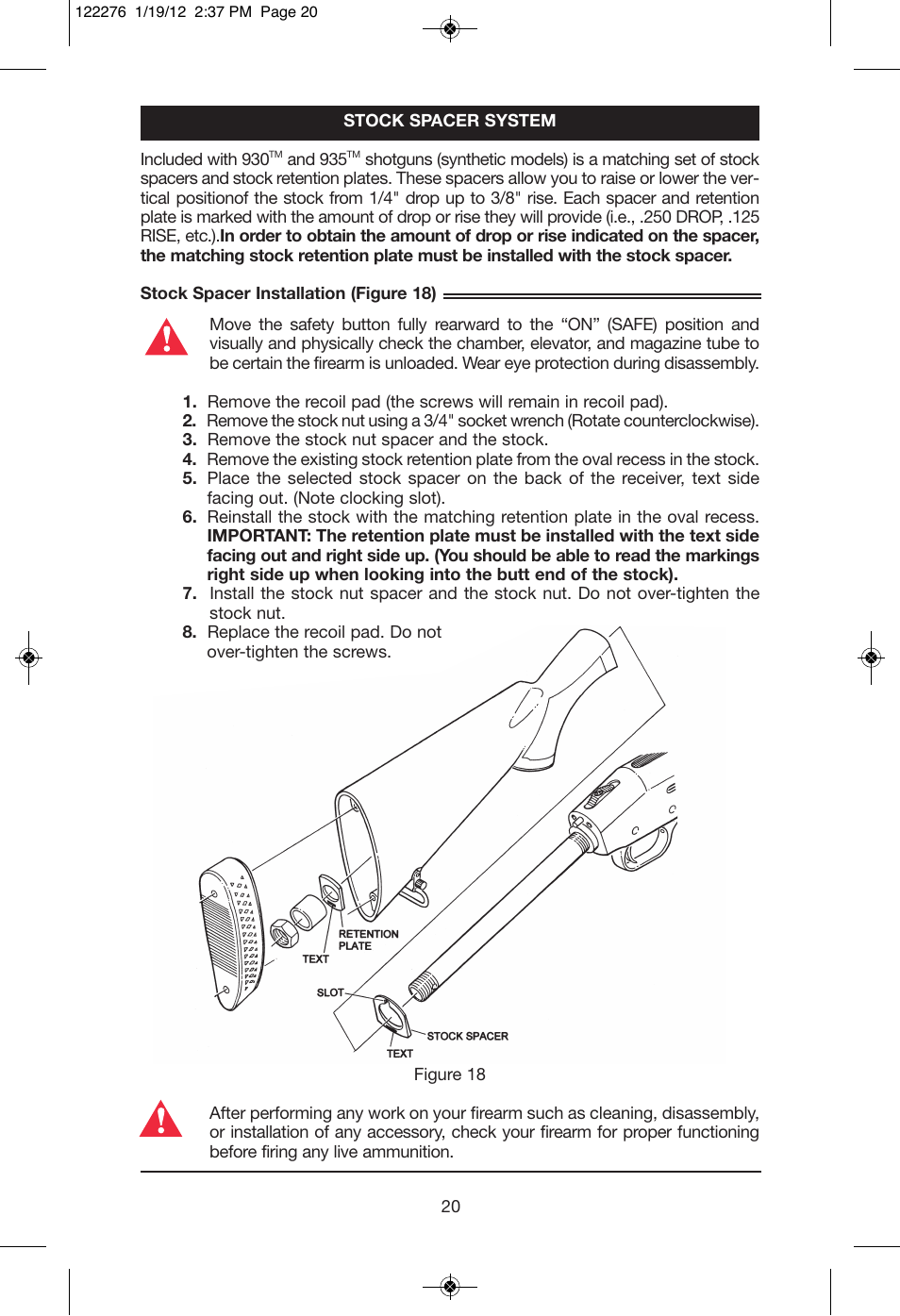 Mossberg 935 Magnu User Manual | Page 22 / 32