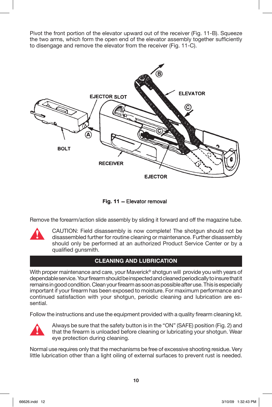 Mossberg Maverick 8 and 9 User Manual | Page 12 / 28