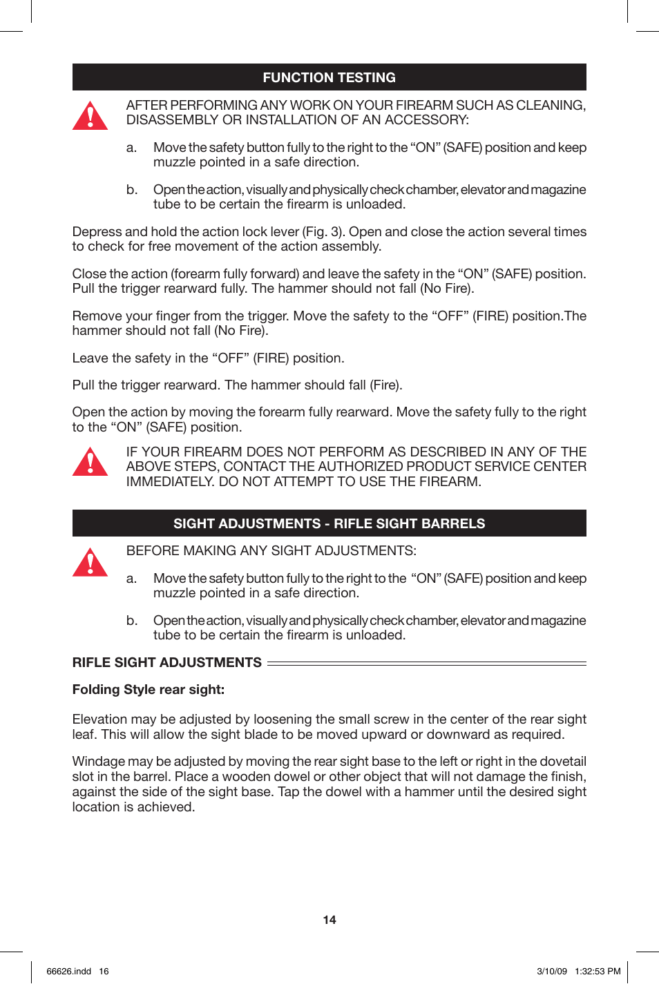 Mossberg Maverick 8 and 9 User Manual | Page 16 / 28