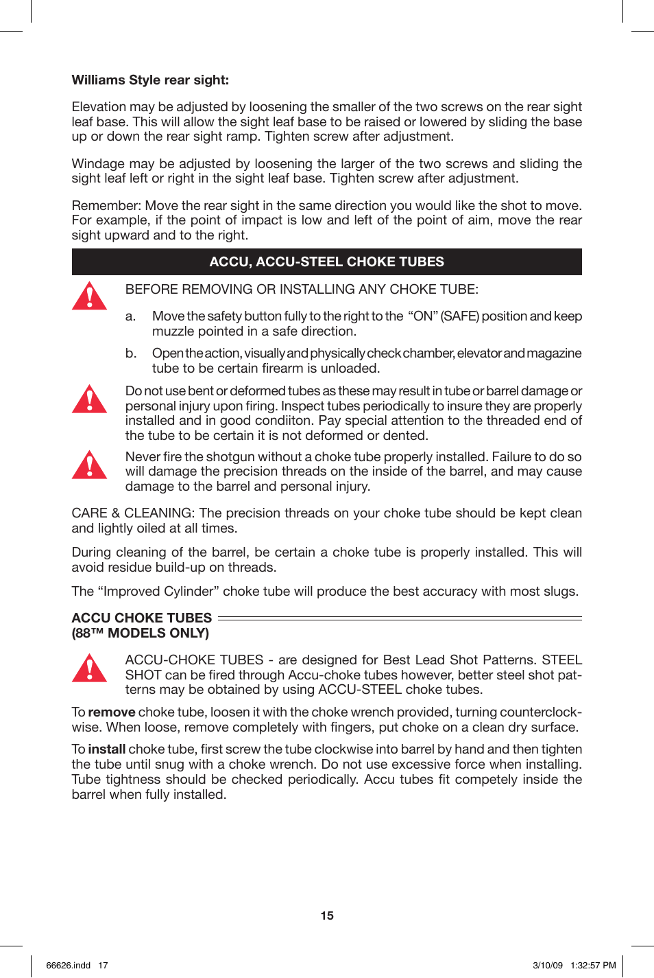 Mossberg Maverick 8 and 9 User Manual | Page 17 / 28