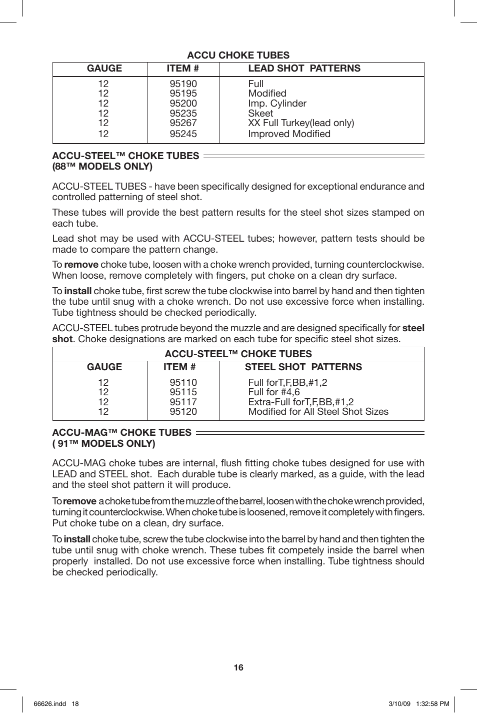 Mossberg Maverick 8 and 9 User Manual | Page 18 / 28