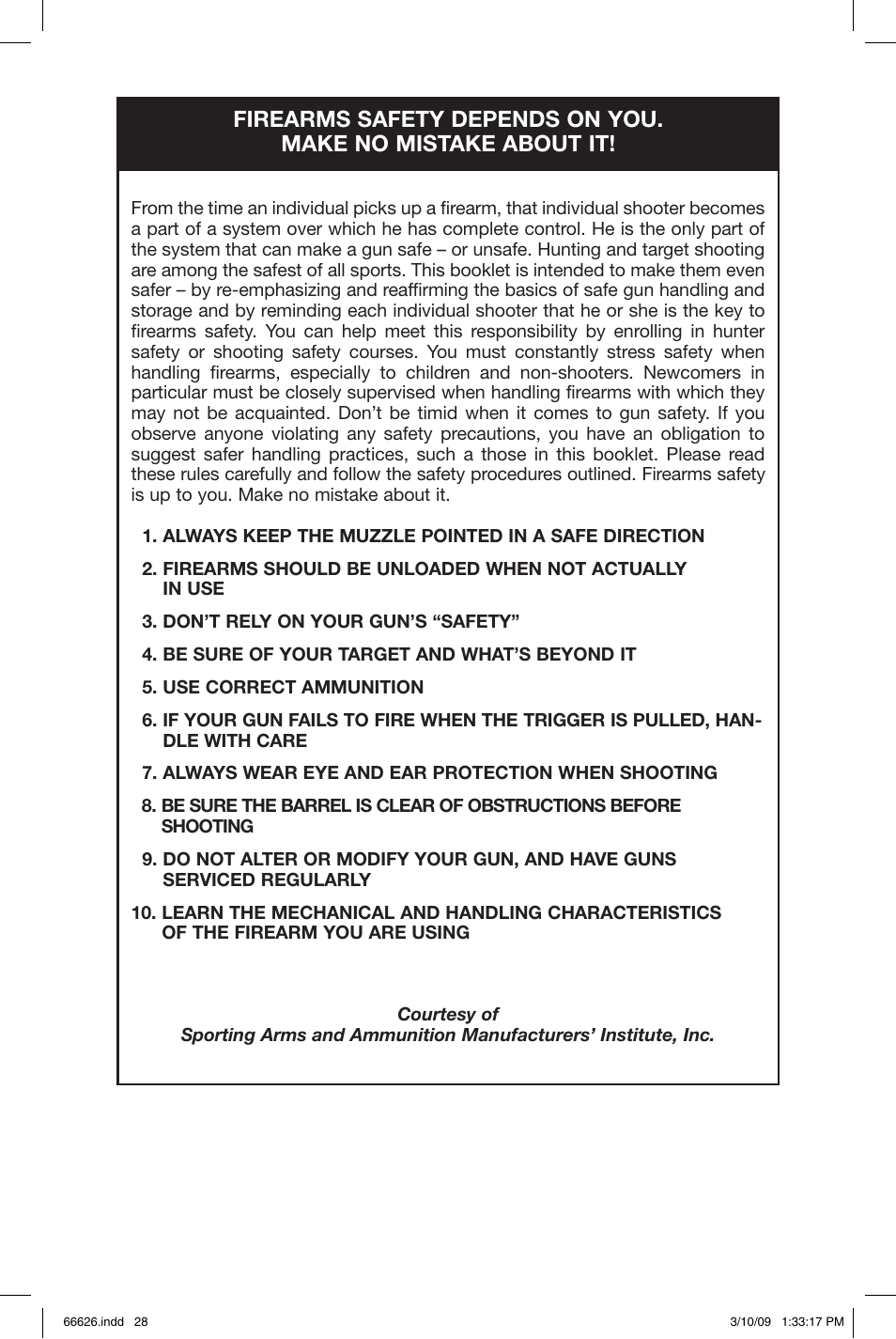 Mossberg Maverick 8 and 9 User Manual | Page 28 / 28