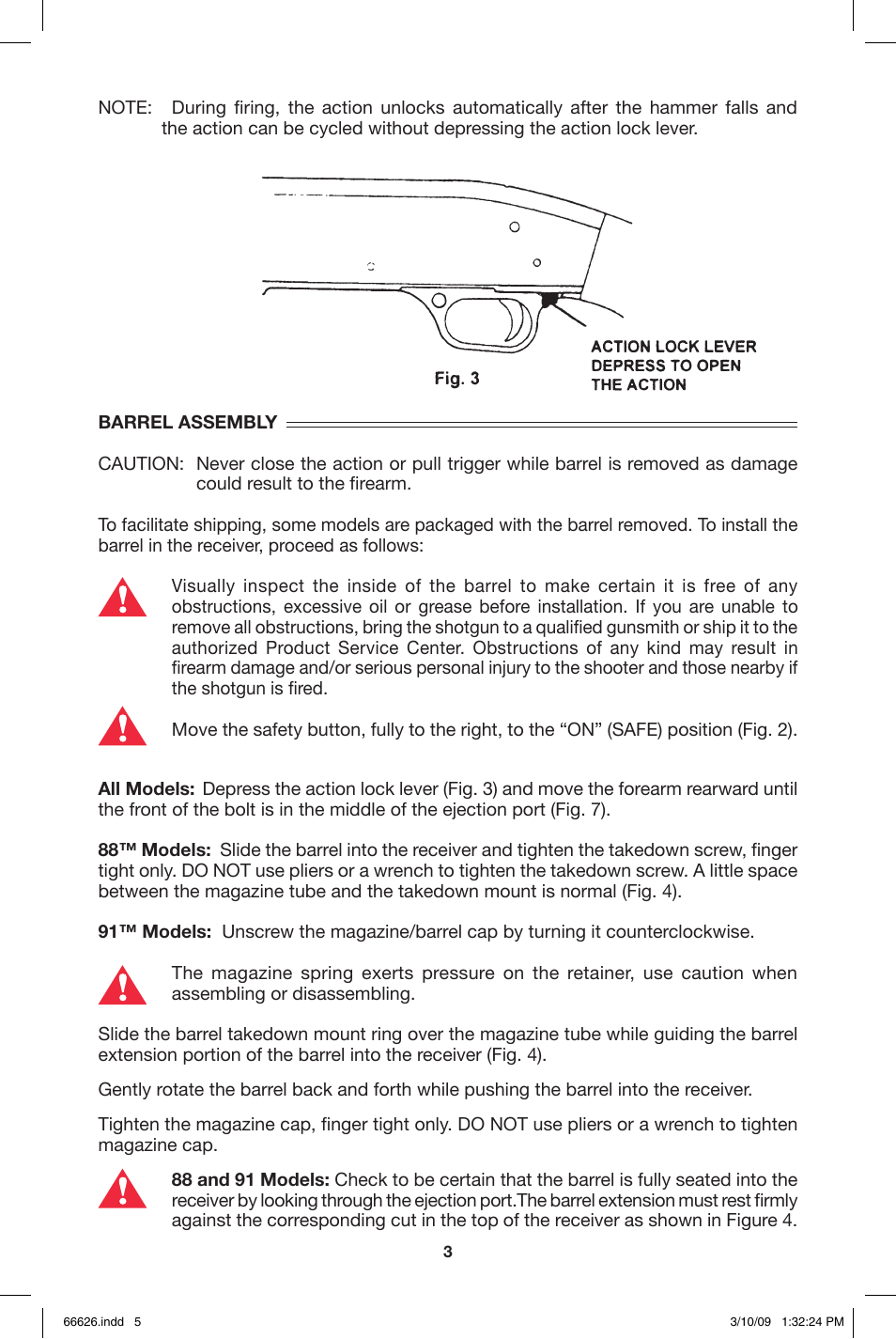 Mossberg Maverick 8 and 9 User Manual | Page 5 / 28